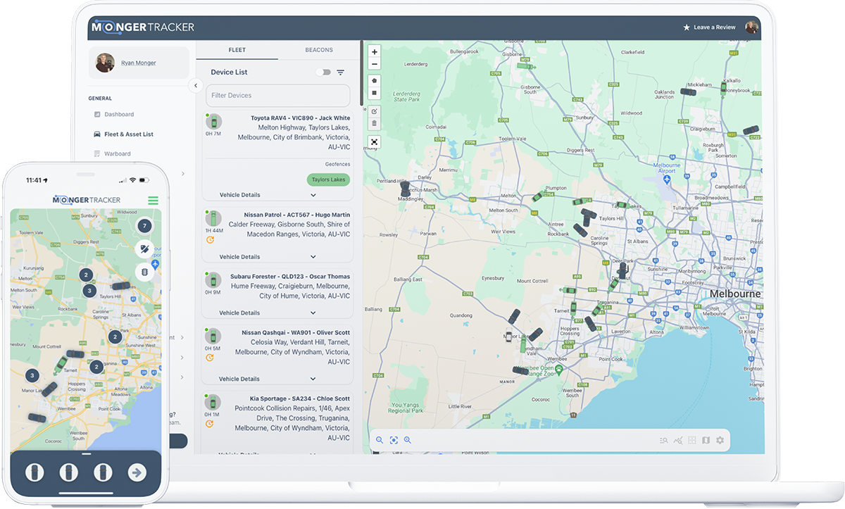 Fleet & Asset List For Construction Vehicle Tracking